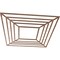 Ekena Millwork Raven Wood Fretwork Pierced Ceiling Medallion, Walnut, 36"OD x 13 1/4"ID x 3/8"T CMWP36X36X0375RAWA - alternate 3